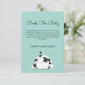 Petit Baby shower À Vache Apportez Une Carte De De (Debout devant)