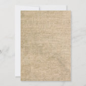 Petit Baby shower Citrouille Invitation Carte Burl (Dos)