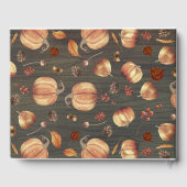 Petit Baby shower Citrouille Rustic Fall Livre d'i (Verso)