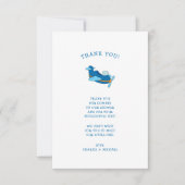 Petit baby shower d'avion merci note (Devant)