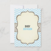 Petit baby shower de MERCI de thème de moustache (Dos)