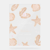 Petit baby shower de perles de mer agréable accuei (Recto)