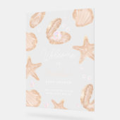 Petit baby shower de perles de mer agréable accuei (Angle)