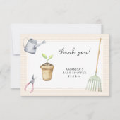 Petit baby shower de pousses merci (Devant)