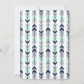 Petit baby shower invitation thème éléphant (Dos)