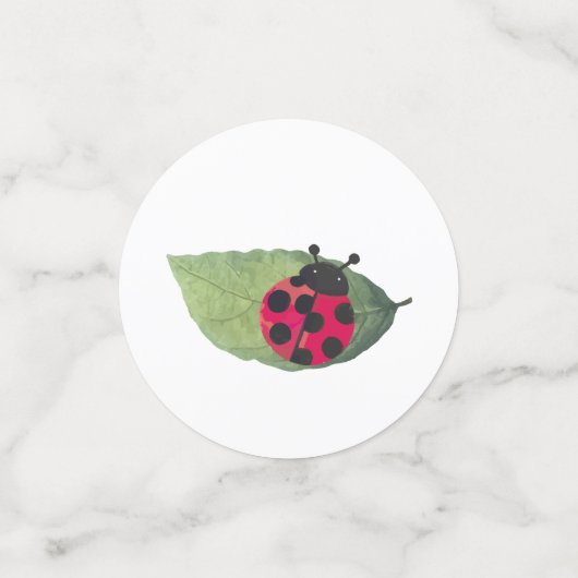 Petit Baby shower Ladybug Confetti (Petit recto)