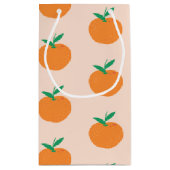 Petit Baby shower Orange Cutie Petit sac cadeau (Dos)