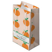 Petit Baby shower Orange Cutie Petit sac cadeau (Devant Angle)
