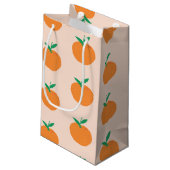 Petit Baby shower Orange Cutie Petit sac cadeau (Dos Angle)