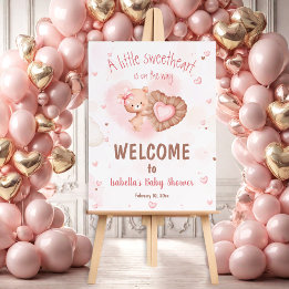 Petit Baby shower rose amoureux