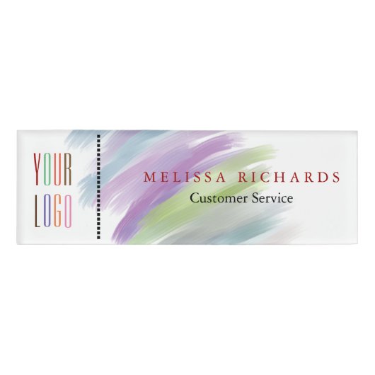 Petit badge nominatif personnalisé (Devant)