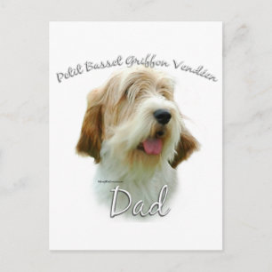 Petit Basset Griffon Vend�en Dad 2 Briefkaart