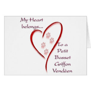 Petit Basset Griffon Vendéen Coeur Appartient