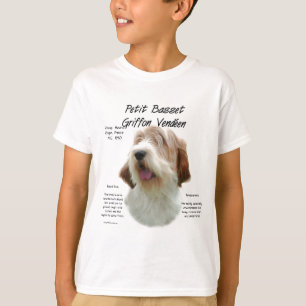 Petit Basset Griffon Vendeen History Design T-shirt