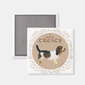 Petit Basset Griffon Vendeen Magneet (Voorkant / Achterkant)