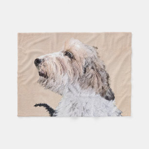 Petit Basset Griffon Vendéen Painting - Dog Art Fleece Deken