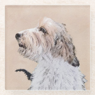 Petit Basset Griffon Vendéen Painting - Dog Art Glazen Onderzetter