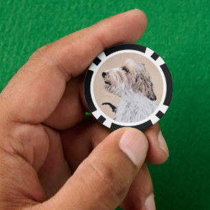 Petit Basset Griffon Vendéen Painting - Dog Art Poker Chips