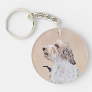 Petit Basset Griffon Vendéen Painting - Dog Art Sleutelhanger
