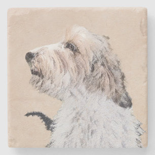 Petit Basset Griffon Vendéen Painting - Dog Art Stenen Onderzetter