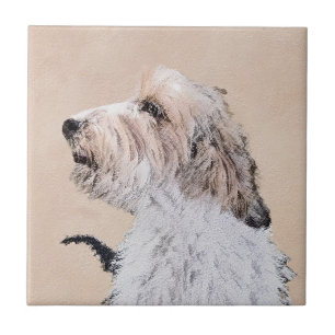 Petit Basset Griffon Vendéen Painting - Dog Art Tegeltje