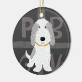 Petit Basset Griffon Vendeen PBGV Dog Holiday Keramisch Ornament (Links)