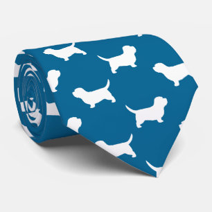 Petit Basset Griffon Vendeen PBGV Silhouetten Stropdas