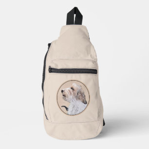 Petit Basset Griffon Vendéen Schilderij PBGV Hond Sling Bag