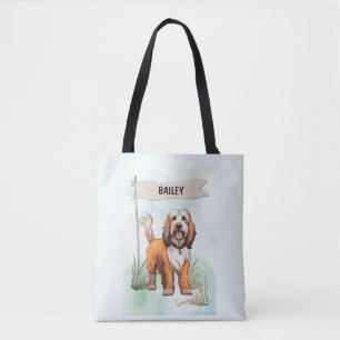 Petit Basset Griffon Vendeen Watercolor Hond Draagtas
