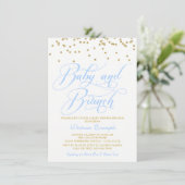 Petit bébé Brunch Baby Douche Invitations (Debout devant)