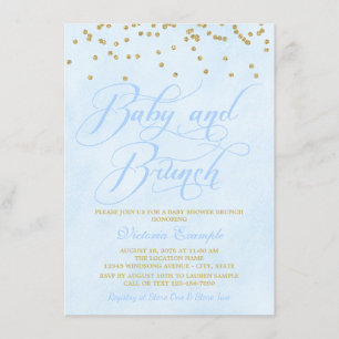 Petit bébé Brunch Baby Douche Invitations