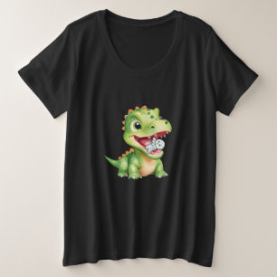 Petit bébé Dinosaur manger squelette maman Hallowe