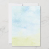 Petit bébé éléphant bébé douche Invitations (Dos)