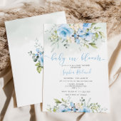 Petit bébé en fleurs baby shower invitation