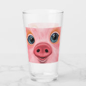 Petit bébé en verre de porc sourire - drôle (Dos)