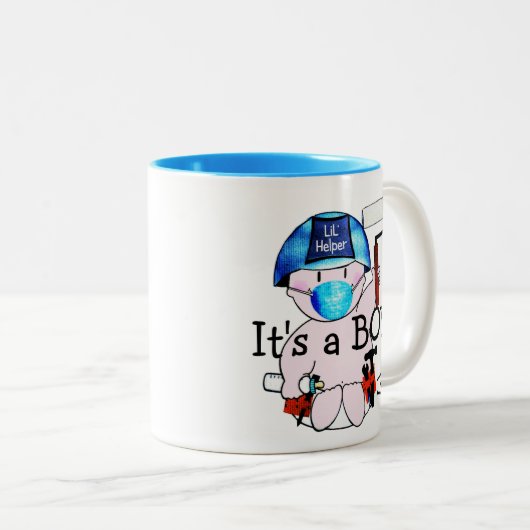 Petit Bébé Garçon Carpenter Stud Mug (Devant droit)