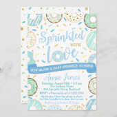 Petit Bébé Saupoudrer Invitation Donut Bébé Saupou (Devant / Derrière)