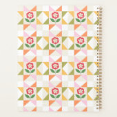 Petit bloc de quilt fleur rouge (Dos)