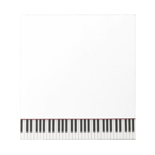 Petit bloc-notes à clé de piano (Devant)