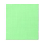 Petit bloc-notes en papier quadrillé vert (grilles (Devant)