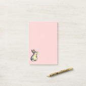 Petit bloc-notes Lapin enrobé Post-it (Sur un bureau)
