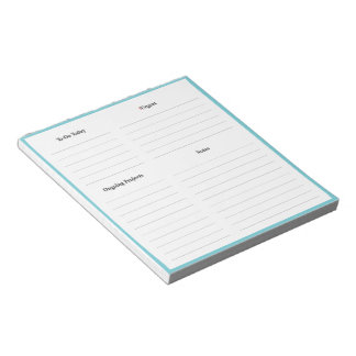 Petit Bloc-notes Planificateur quotidien Maison et