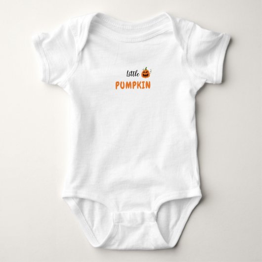 Petit Body Halloween Citrouille Bébé. (Devant)