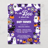 Petit boo baby shower Halloween invitation modèle (Devant)