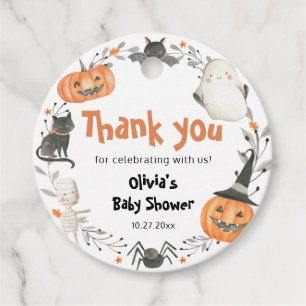 Petit Boo Étiquette de Faveur de Baby Shower Hallo