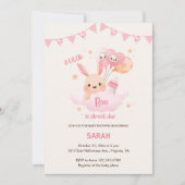 Petit Boo rose Halloween Baby Shower Invitations (Devant)