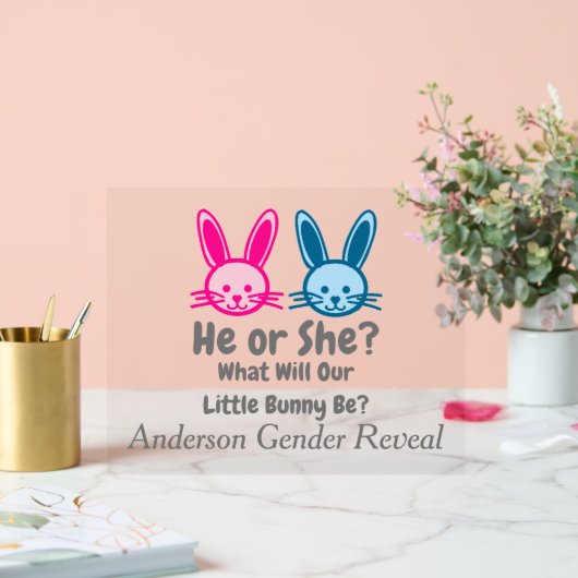 Petit Bunny Gender Reveal (Mariage)