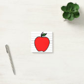 Petit cadeau de notes post-it de l'école Apple pou (Bureau)