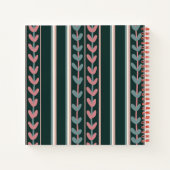 Petit cahier de croquis avec art floral (Dos)