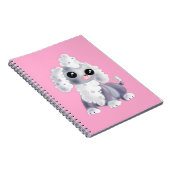 Petit Cahier Rose Chiot - Vos Couleurs - Texte (Côté Droit)